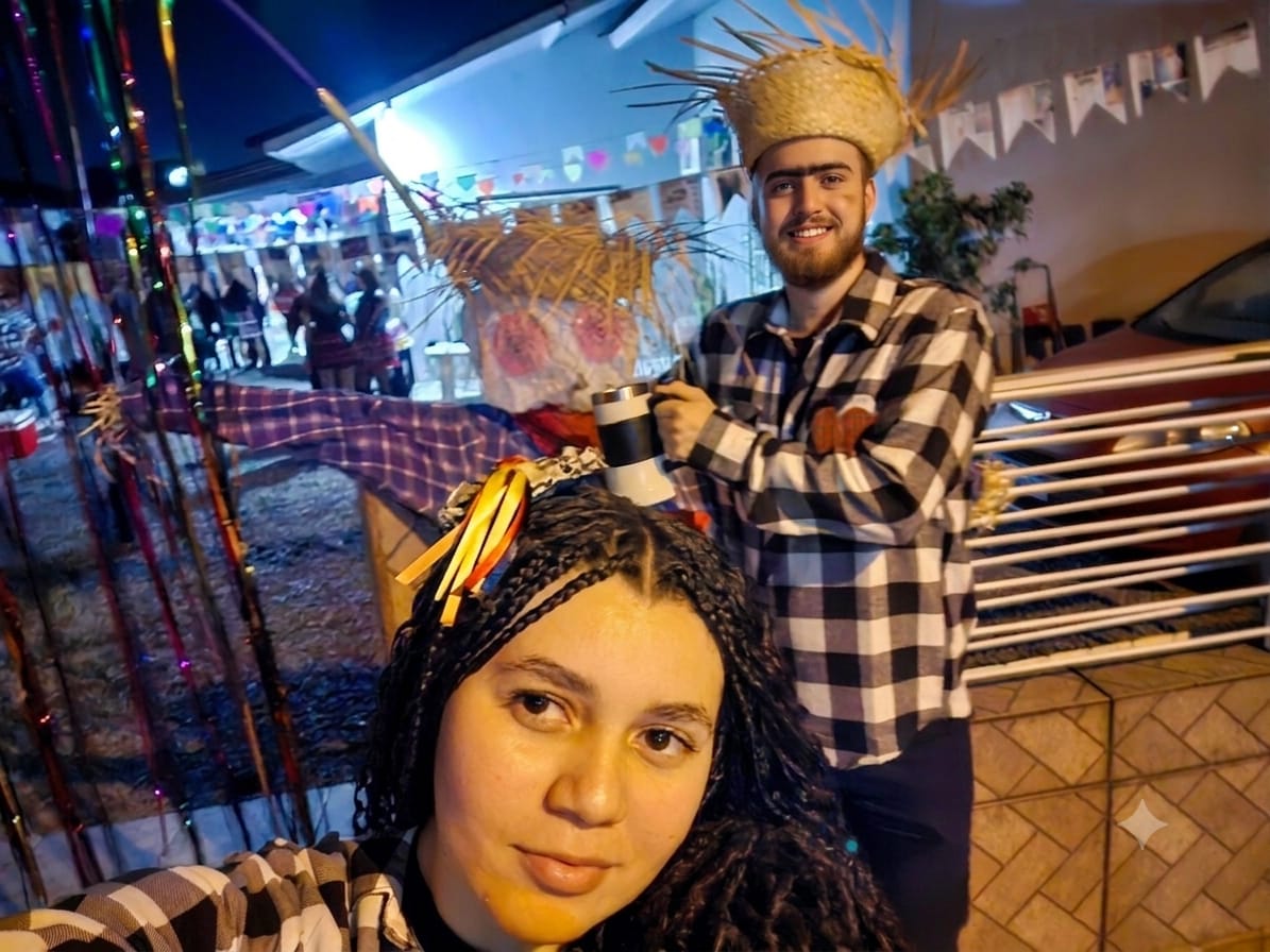 Nós dois na festa junina